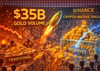 Binance Dépasse les 35 Milliards de Dollars de Volume en Or Alors que les Traders Crypto Perturbent les Bureaux de Matières Premières Traditionnels