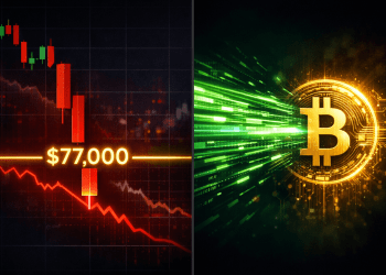 Le Bitcoin Glisse Sous le Support des 77 000 $ Tandis que la Prévente de Bitcoin Hyper Capitalise sur le Récit des L2