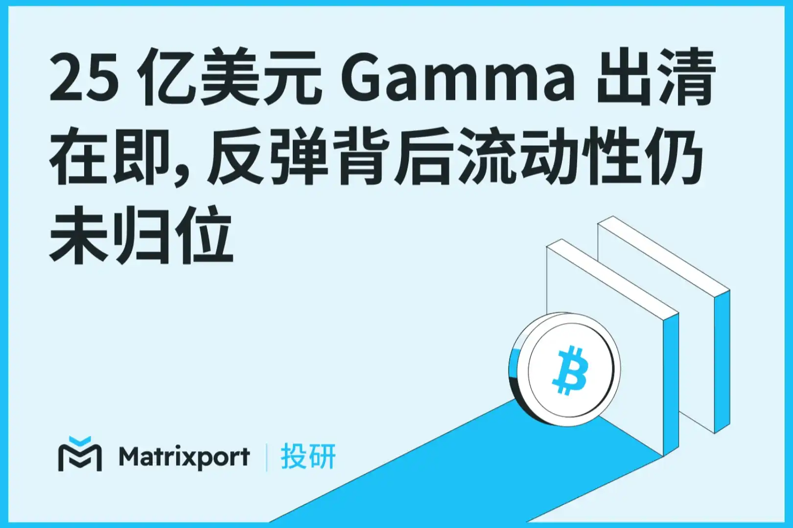 Matrixport Nghiên cứu: 2,5 tỷ USD Gamma sắp được thanh lý, thanh khoản đằng sau đợt phục hồi vẫn chưa trở lại