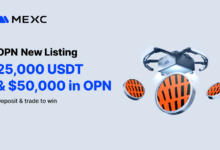 MEXC Lista Opinion (OPN) con $50,000 en OPN y 25,000 USDT en Recompensas+Airdrop