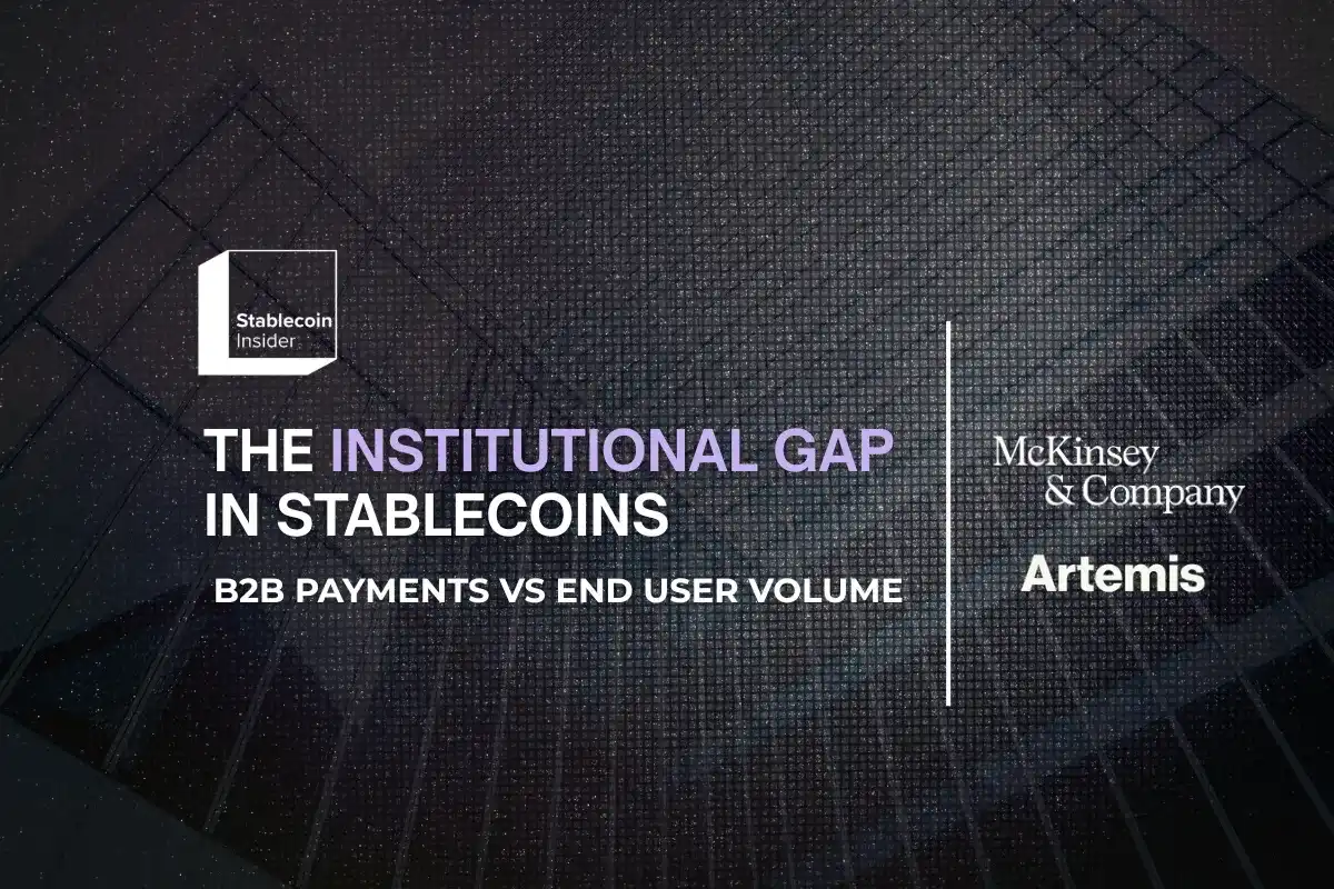 McKinsey x Artemis Joint Report: Only 1% of Stablecoin's $35 Trillion Transaction Volume is Real Payments, C-Side Usage Negligible