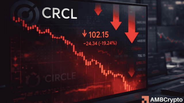Circle stock drops nearly 20% as stablecoin yield restrictions spark concern