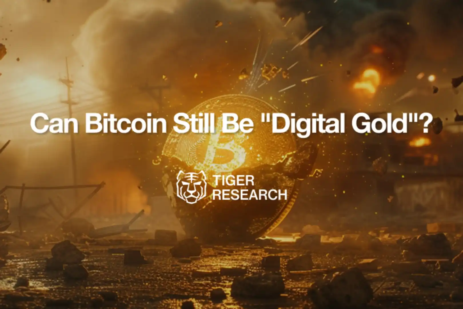 Tiger Research: Can Bitcoin, Plunging Amid Geopolitical Crisis, Still Be Called 'Digital Gold'?