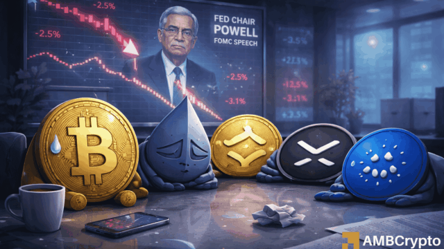 Crypto markets slide after Fed decision as Powell warns inflation risks persist