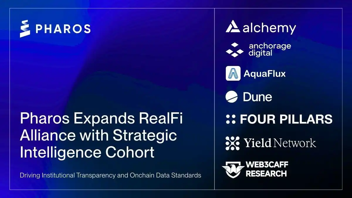 Pharos Network Expands RealFi Alliance, Joins Forces with Strategic Research and Intelligence Partners to Enhance Institutional Transparency