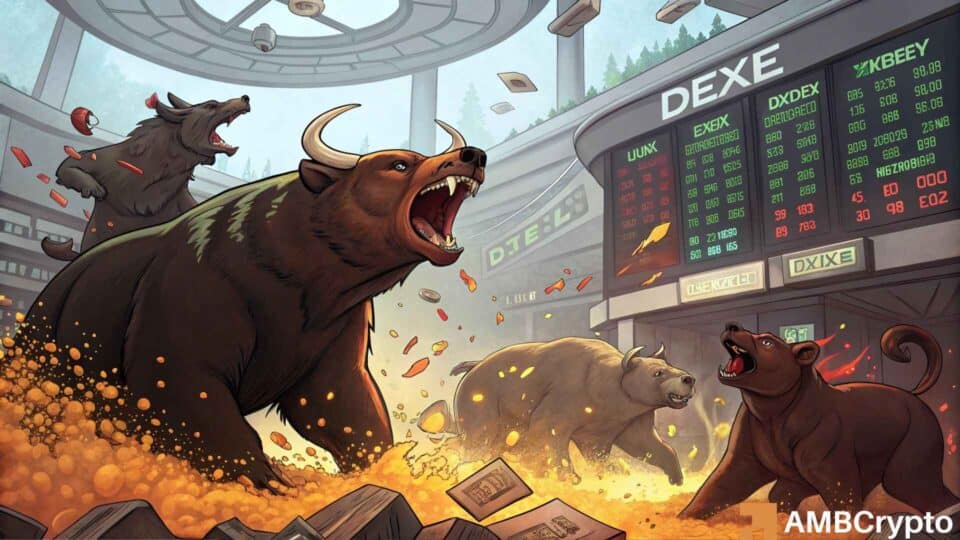 DEXE se desploma un 15% mientras la dominancia de vendedores se dispara – ¿Señal de advertencia?