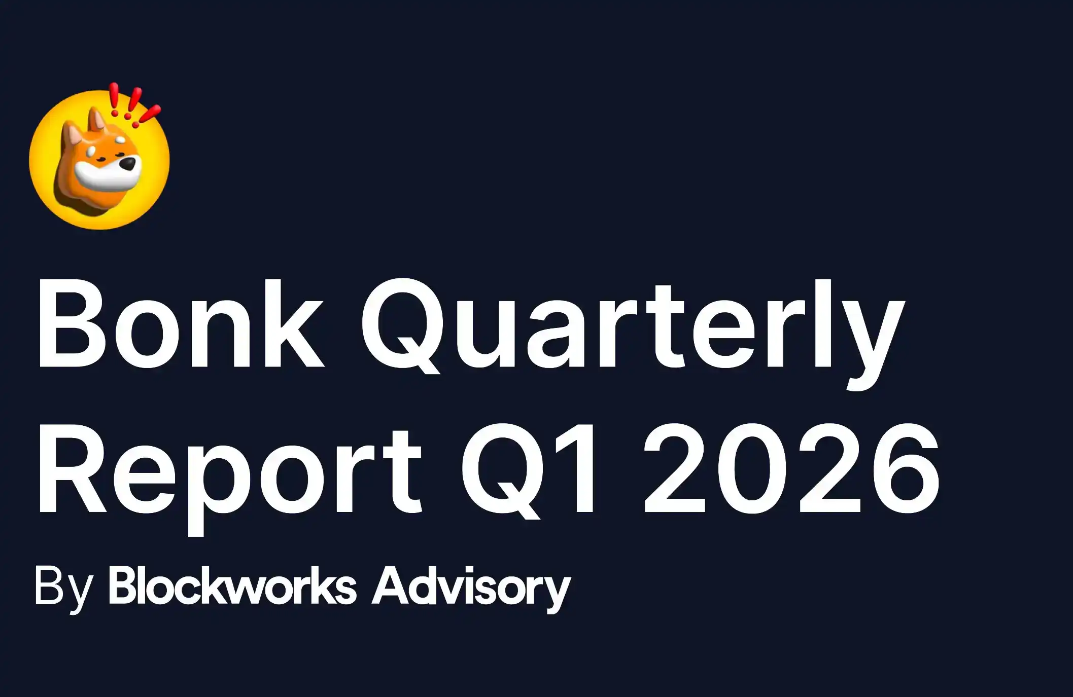 Bonk 代币持有者报告——2026年第一季度