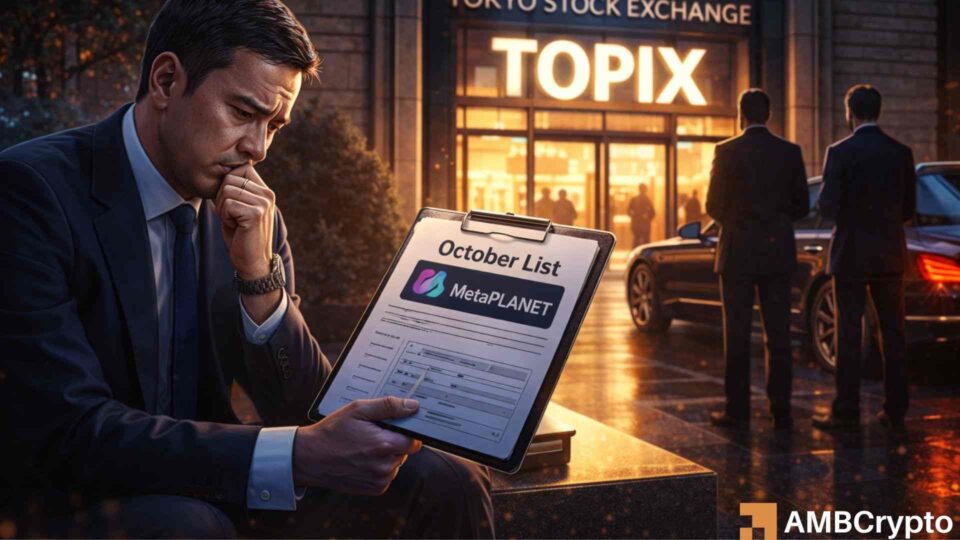 Metaplanet’s October TOPIX entry at risk? Inside JPX’s crypto crackdown