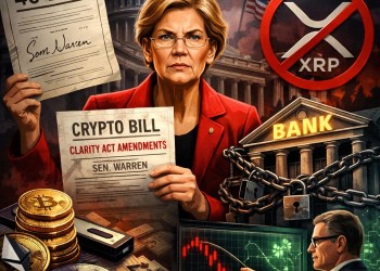Warren Files 40 CLARITY Act Amendments To Keep XRP Out of US Banking System, Expert Reveals