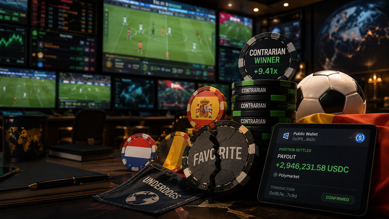 Football Draw Harvests Whales: Extreme Profit-Loss Divergence on Polymarket's World Cup