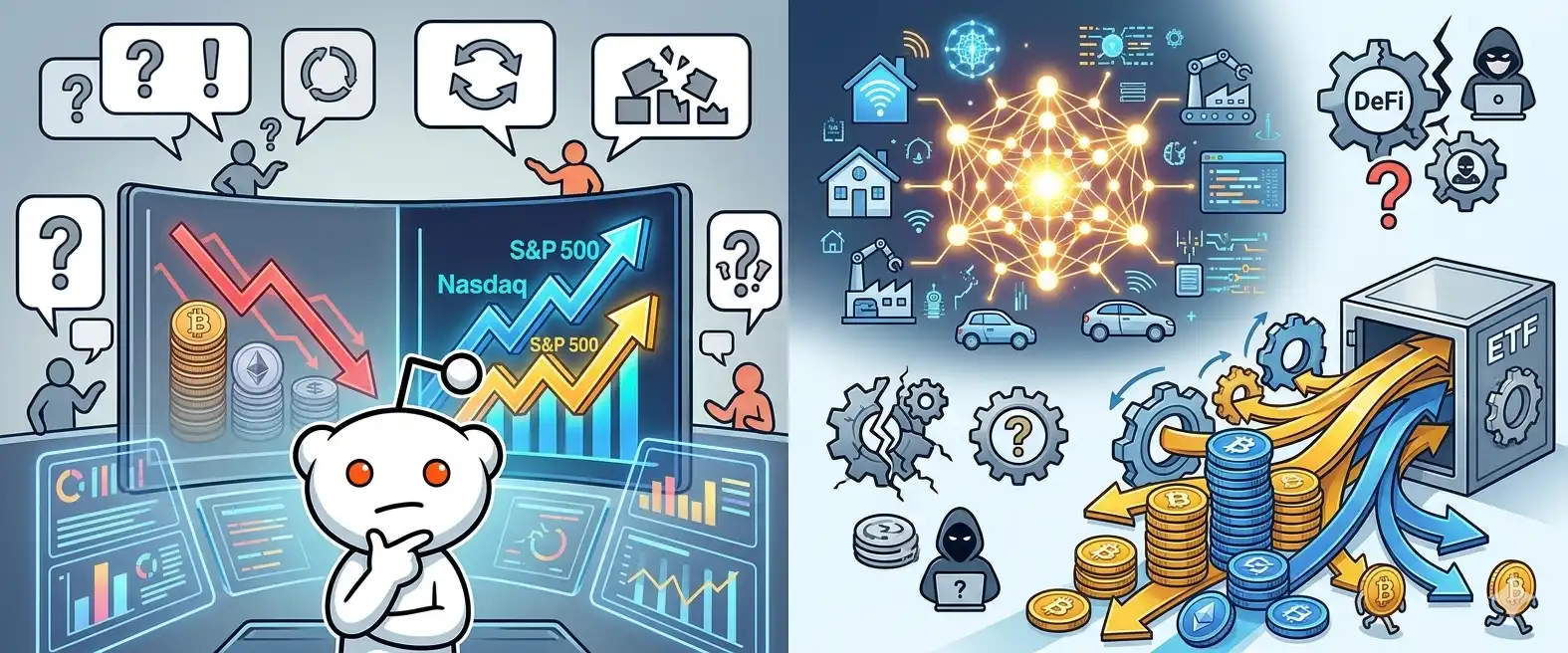 Reddit Crypto Discussion: Tech Stocks Surge for 8 Months, Is the Crypto Community Starting to 'Accept Fate'?