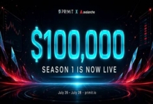 Primit Season 1 正式启动：价值100,000美元的Avalanche链上永续合约交易激励活动现已开始