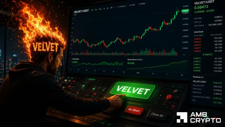 Velvet crypto slides 75% in a week – Why bulls aren’t giving up yet