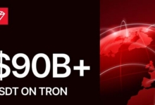 USDT on TRON Exceeds $90 Billion as TRON Leads USDT Transfer Volume With $4.2 Trillion YTD