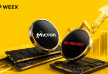 Siêu Chu Kỳ Chip Nhớ Đẩy Micron và SanDisk Tăng Vọt Năm 2026. WEEX Mở Rộng Giao Dịch Cho Tất Cả Mọi Người Thông Qua Cổ Phiếu Mã Hóa