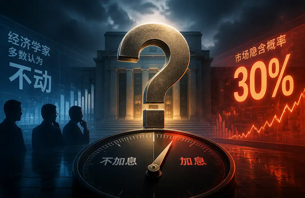 To Hike or Not Tonight: Economists Unanimous on 'No', Markets Price in a 30% Chance