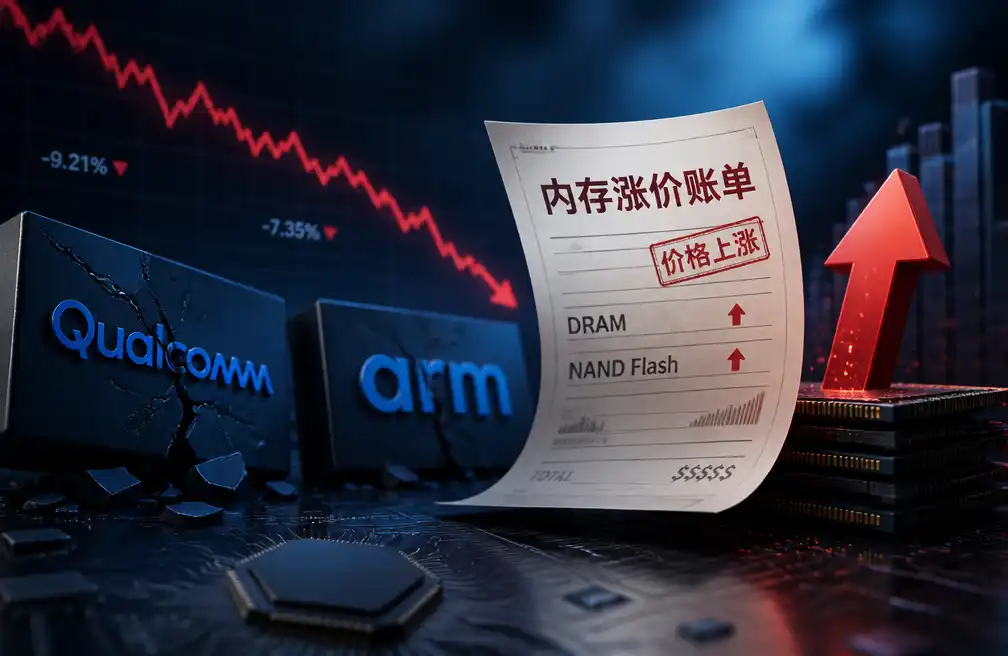 Qualcomm and Arm Fall Together: The Bill for Memory Price Hikes Finally Arrives at Mobile Chip Companies