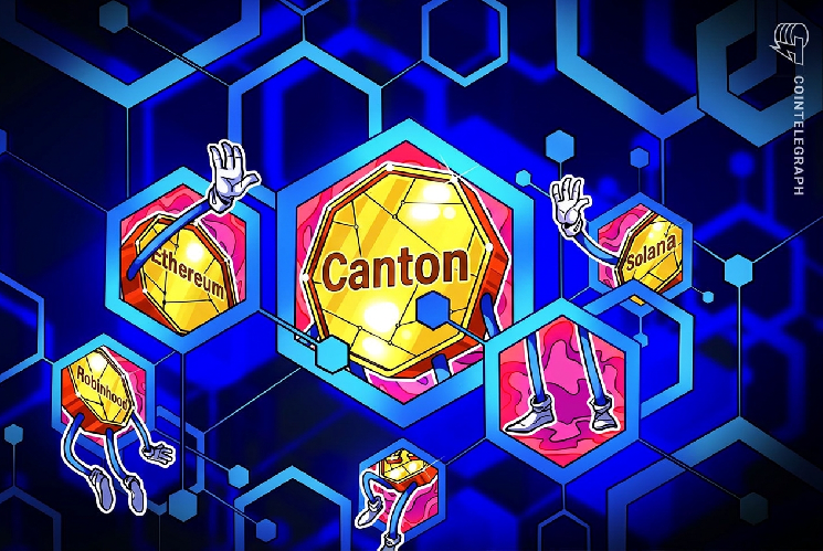 FalconX e Interstice conectan a Canton con Ethereum, Solana y Robinhood Chain
