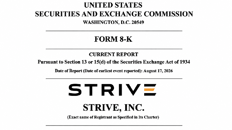 Strive 收购了 79 枚比特币,为其公司比特币储备增加了 12.7 亿美元