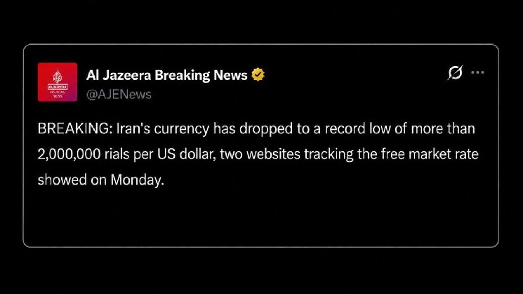 Iranian Rial Plunges to Record Low Amid New Sanctions Targeting Its "Lifeline" — Bitcoin Mining