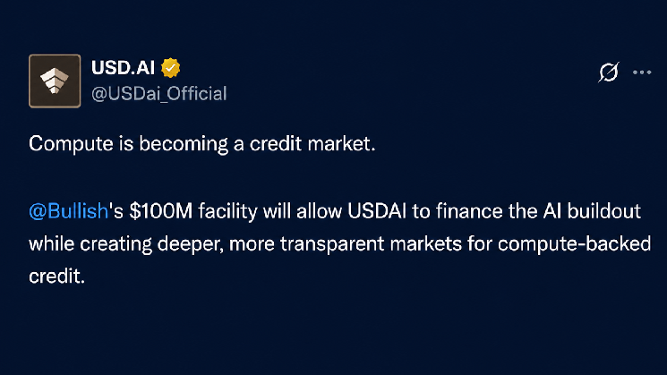 Bullish Bets $100 Million on AI-Based Loans Using GPUs as Collateral