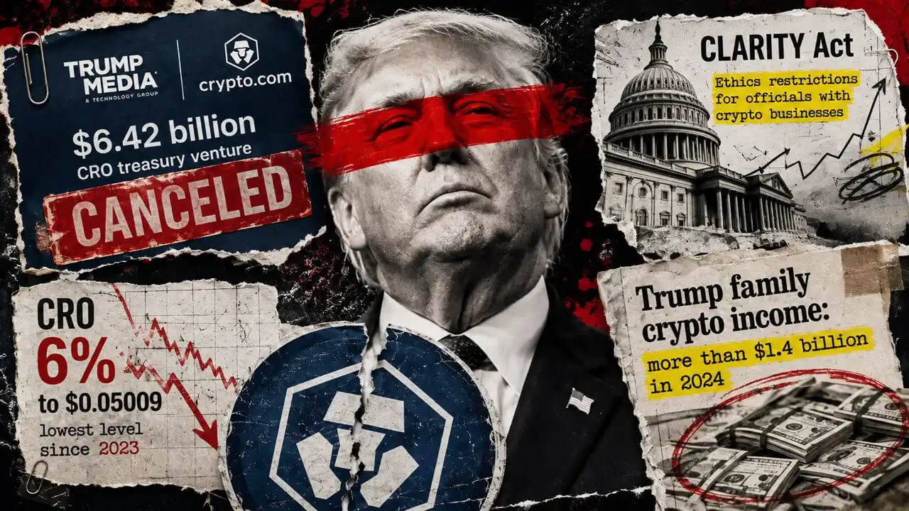 Crypto.com and Trump Media "Break Up": $6.42 Billion Vault Plan Fails, CRO Loses Its Largest Backstop Buyer