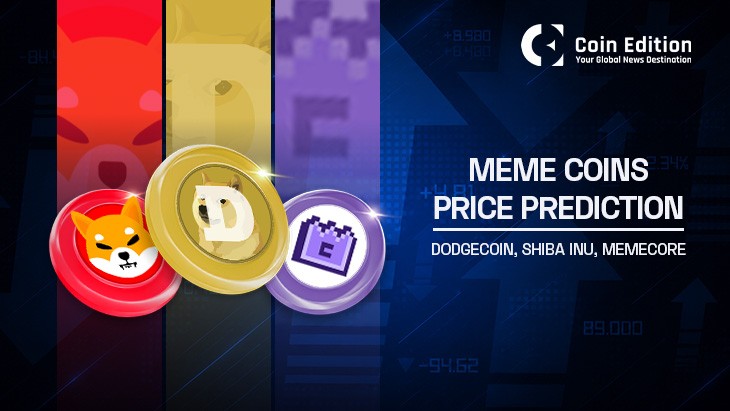 Meme Coin Price Forecast: Dogecoin (DOGE), Shiba Inu (SHIB), MemeCore (M)