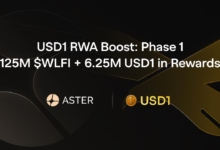 Aster and World Liberty Financial Launch USD1 RWA Boost: Phase 1, Offering 125M $WLFI + 6.25M USD1 in Rewards