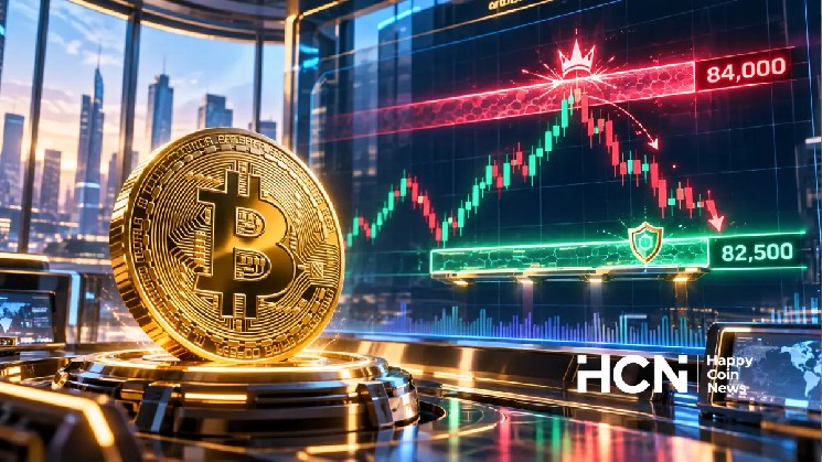 Bitcoin Reverses Again From $84,000, Next Test Is Around the $82,500 Mark