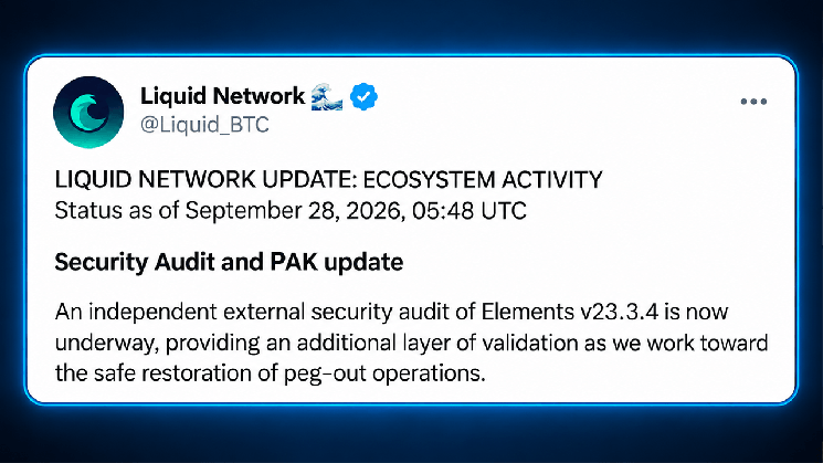 Support for Liquid Network Reaches 86% Amid BTC Buyback Freeze