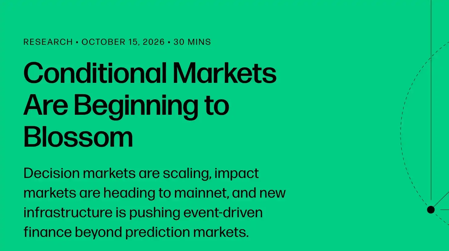 Galaxy Report: The Next Stop for Prediction Markets Is Conditional Markets, 22 DAOs Have Handed Over $50.5 Million to Markets for Governance